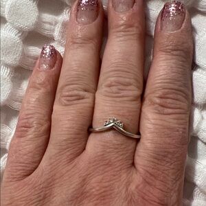 Authentic Pandora Tiara Wishbone Ring